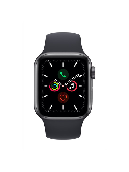 Apple Watch SE（GPS + Cellularモデル）- アルミニウムケースとスポーツバンド 詳細画像 スペースグレイ 2