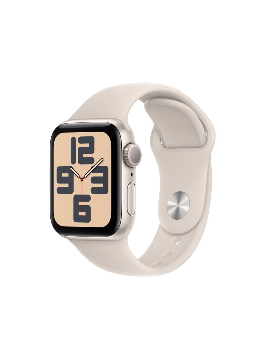 Apple Watch SE2 GPSモデル - 44mmシルバーアルミニウムケースとストームブルースポーツバンド - S M MREC3J A