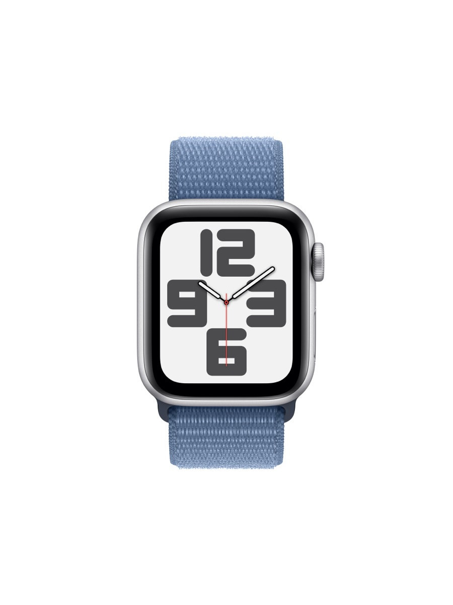Apple Watch SE 44mm シルバーアルミニウム スポーツループ 3