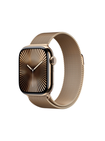 Apple-Watch-Series10-Cellular-Titanium-Milanese 詳細画像 ゴールド 1