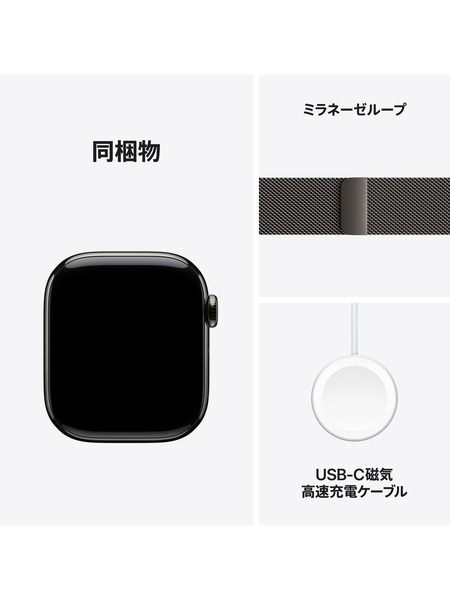 Apple-Watch-Series10-Cellular-Titanium-Milanese 詳細画像 スレート 9