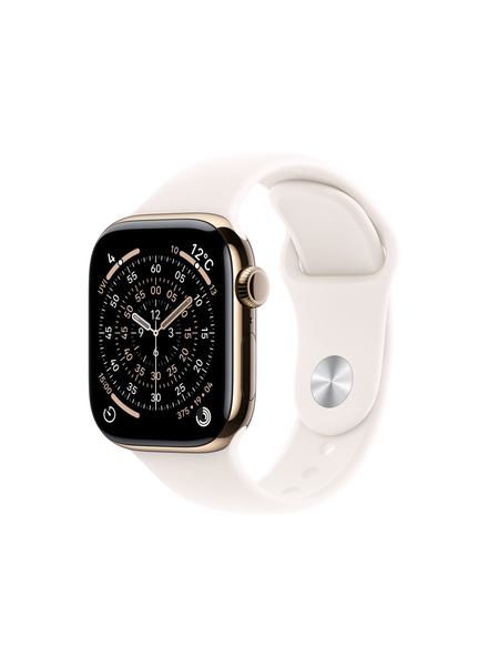 Apple Watch Series 11（GPS + Cellularモデル）- チタニウムケースとスポーツバンド 詳細画像 ゴールド 1