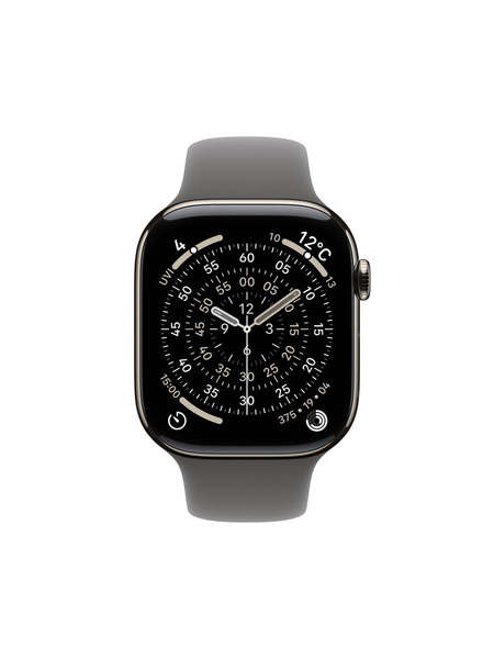 Apple Watch Series 11（GPS + Cellularモデル）- チタニウムケースとスポーツバンド 詳細画像 ナチュラル 2