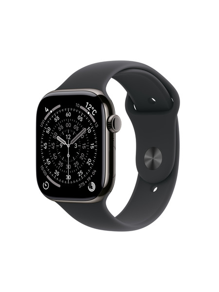 Apple Watch Series 11（GPS + Cellularモデル）- チタニウムケースとスポーツバンド 詳細画像 スレート 1