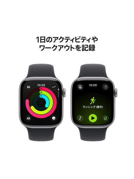 Apple Watch Series 11（GPS + Cellularモデル）-アルミニウムケースとスポーツバンド 詳細画像 スペースグレイ 4