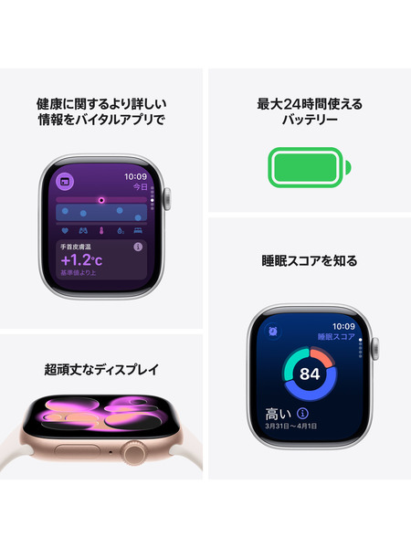 Apple Watch Series 11 （GPSモデル）-アルミニウムケースとスポーツバンド 詳細画像 スペースグレイ 3