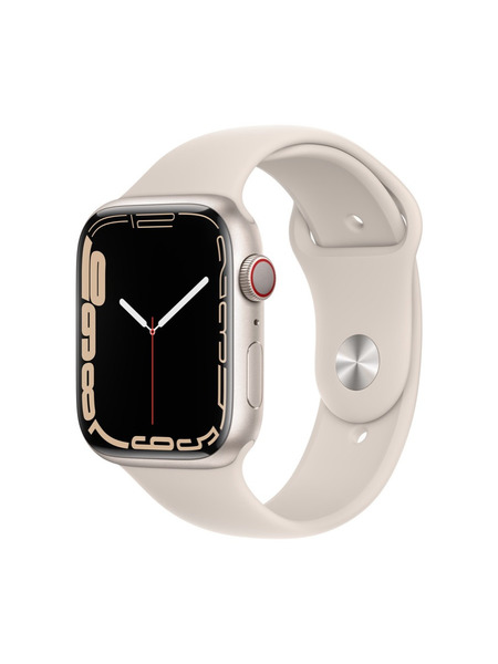 Apple Watch Series 7（GPS + Cellularモデル）アルミニウムケースとスポーツバンド 詳細画像 スターライト 1