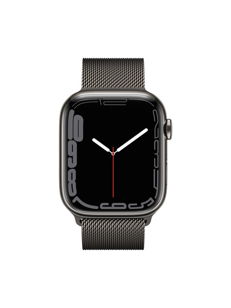 Apple Watch Series 7（GPS + Cellularモデル）ステンレススチールケースとミラネーゼループ 詳細画像 グラファイト 2