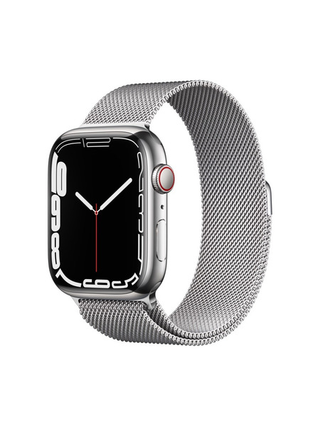 Apple Watch Series 7（GPS + Cellularモデル）ステンレススチールケースとミラネーゼループ 詳細画像 シルバー 1