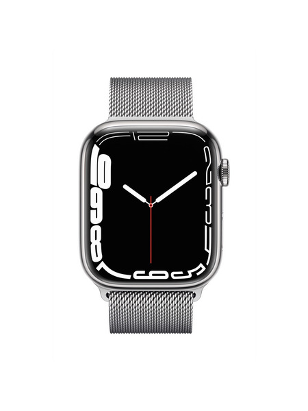 Apple Watch Series 7（GPS + Cellularモデル）ステンレススチールケースとミラネーゼループ 詳細画像 シルバー 2