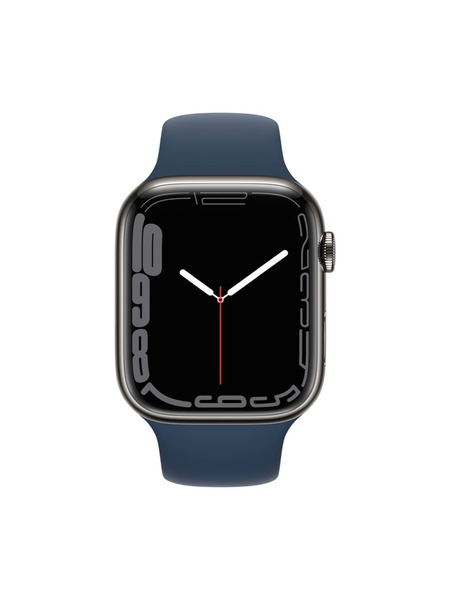 Apple Watch Series 7（GPS + Cellularモデル）ステンレススチールケースとスポーツバンド 詳細画像 グラファイト 2