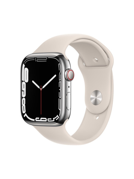 Apple Watch Series 7（GPS + Cellularモデル）ステンレススチールケースとスポーツバンド 詳細画像 シルバー 1
