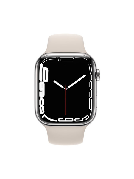 Apple Watch Series 7（GPS + Cellularモデル）ステンレススチールケースとスポーツバンド 詳細画像 シルバー 2