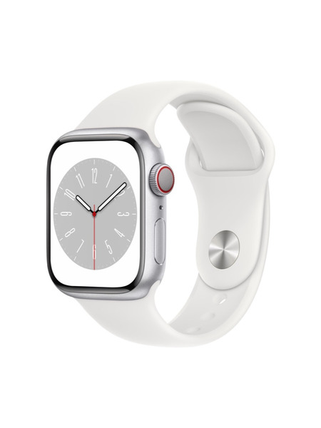 Apple Watch Series 8（GPS + Cellularモデル）アルミニウムケースとスポーツバンド 詳細画像 シルバー 1