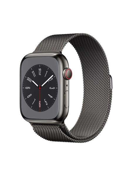 Apple Watch Series 8（GPS + Cellularモデル）ステンレススチールケースとミラネーゼループ 詳細画像 グラファイト 1