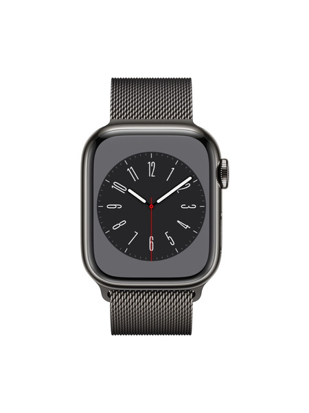 Apple Watch Series 8（GPS + Cellularモデル）ステンレススチールケースとミラネーゼループ 詳細画像 グラファイト 2