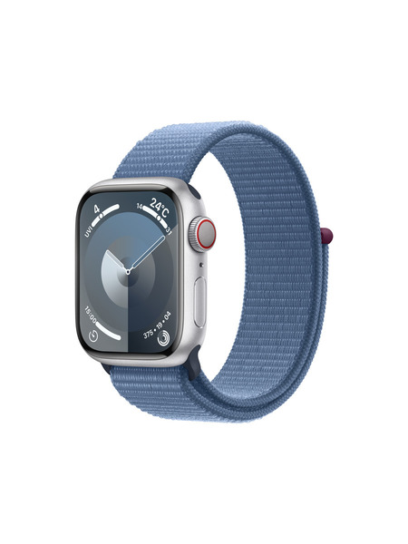 Apple Watch Series9（GPS + Cellularモデル）- アルミニウムケースとスポーツループ - カーボンニュートラル 詳細画像 シルバー 1