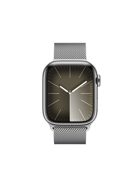 Apple Watch Series 9（GPS + Cellularモデル）ステンレススチールケースとミラネーゼループ 詳細画像 シルバー 2
