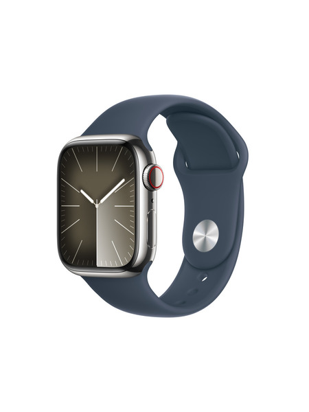 Apple Watch Series 9（GPS + Cellularモデル）ステンレススチールケースとスポーツバンド 詳細画像 シルバー 1