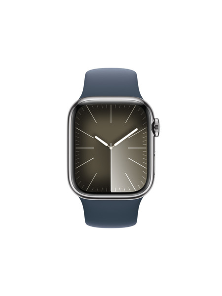 Apple Watch Series 9（GPS + Cellularモデル）ステンレススチールケースとスポーツバンド 詳細画像 シルバー 2