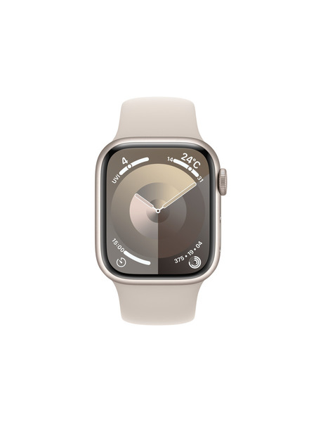 Apple Watch Series 9（GPS + Cellularモデル）-アルミニウムケースとスポーツバンド 詳細画像 スターライト 2