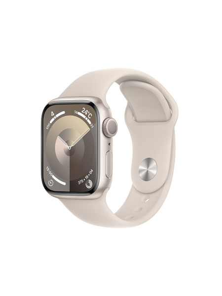 Apple Watch Series 9（GPSモデル）-アルミニウムケースとスポーツバンド 詳細画像 スターライト 1