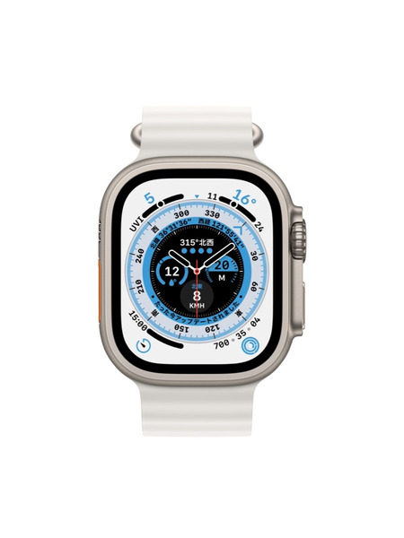 Apple Watch Ultra（GPS + Cellularモデル）- チタニウムケースとオーシャンバンド 詳細画像 ホワイト 2