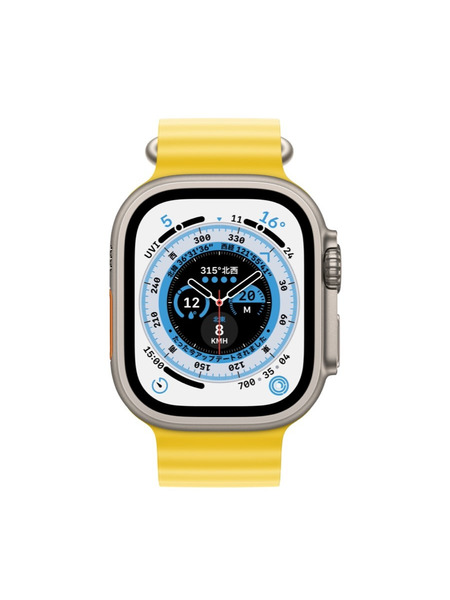 Apple Watch Ultra（GPS + Cellularモデル）- チタニウムケースとオーシャンバンド 詳細画像 イエロー 2