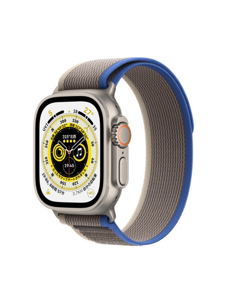 Apple Watch Ultra（GPS + Cellularモデル）- チタニウムケースとトレイルループ 詳細画像 ブルー/グレイ 1