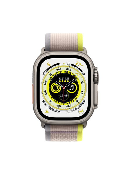 Apple Watch Ultra（GPS + Cellularモデル）- チタニウムケースとトレイルループ 詳細画像 イエロー/ベージュ 2