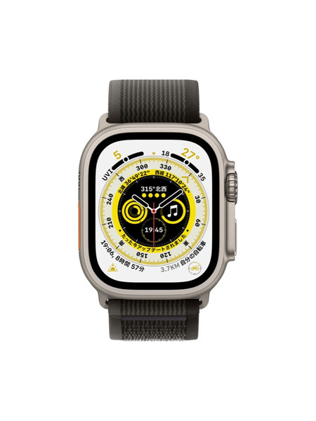 Apple Watch Ultra（GPS + Cellularモデル）- チタニウムケースとトレイルループ 詳細画像 ブラック/グレイ 2