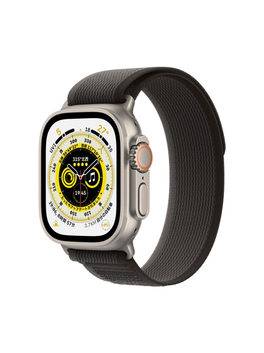 Apple Watch Ultra ブルーグレートレイルループAppleSto - スマホ 