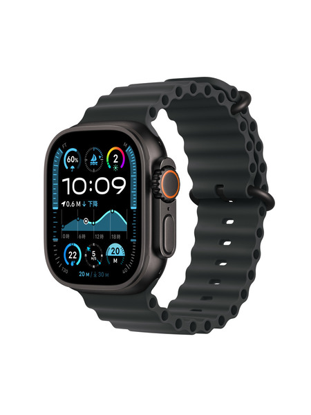 Apple Watch Ultra 2（GPS + Cellularモデル）- チタニウムケースとオーシャンバンド 詳細画像 ブラック 1