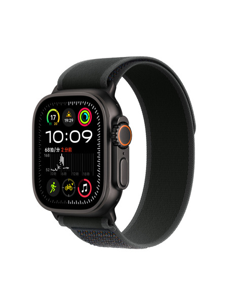 Apple Watch Ultra 2（GPS + Cellularモデル）- チタニウムケースとトレイルループ - カーボンニュートラル 詳細画像 ブラック 1