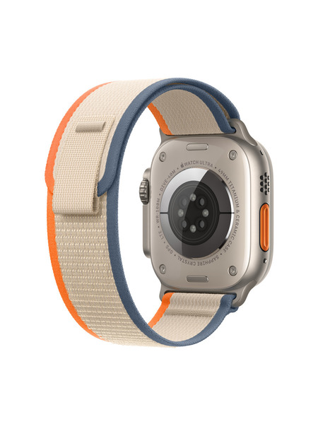 Apple Watch Ultra2（GPS + Cellularモデル）- チタニウムケースとトレイルループ - カーボンニュートラル 詳細画像 オレンジ/ベージュ 3