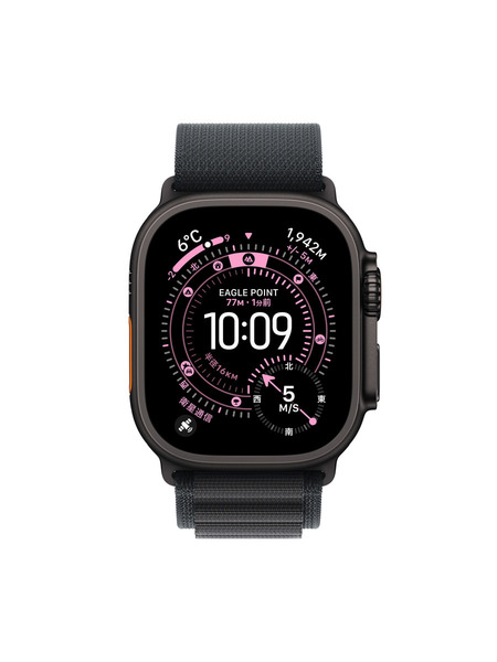 Apple Watch Ultra 3（GPS + Cellularモデル）- チタニウムケースとアルパインループ 詳細画像 ブラック 2