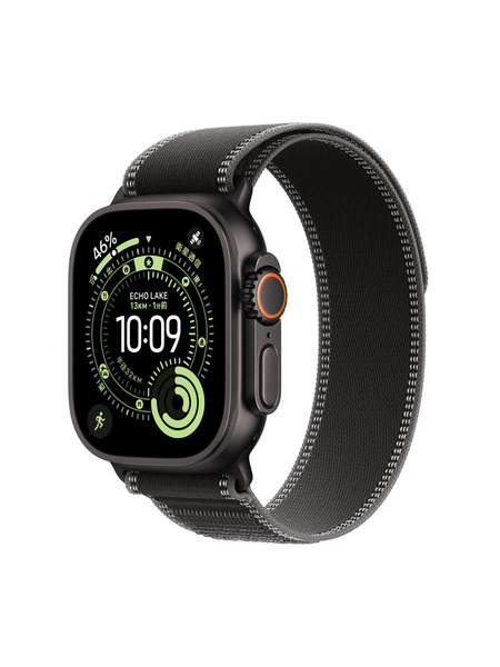 Apple Watch Ultra 3（GPS + Cellularモデル）- チタニウムケースとトレイルループ 詳細画像 ブラック 1