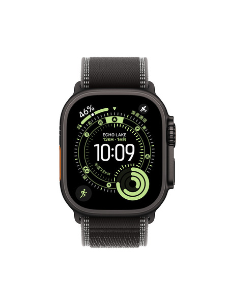 Apple Watch Ultra 3（GPS + Cellularモデル）- チタニウムケースとトレイルループ 詳細画像 ブラック 2