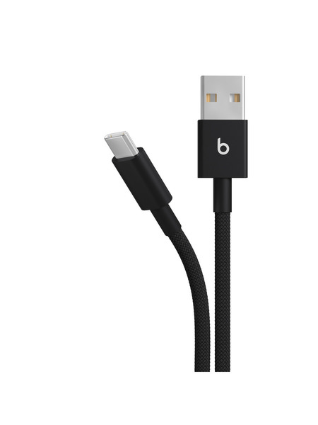 Beats USB-A - USB-C 編み込み式充電ケーブル（1.5m） 詳細画像 ボルトブラック 1