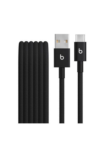 Beats USB-A - USB-C 編み込み式充電ケーブル（1.5m） 詳細画像 ボルトブラック 2