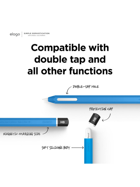 【Apple Pencil 2nd Gen用】シリコンケース 詳細画像 ブルー 2