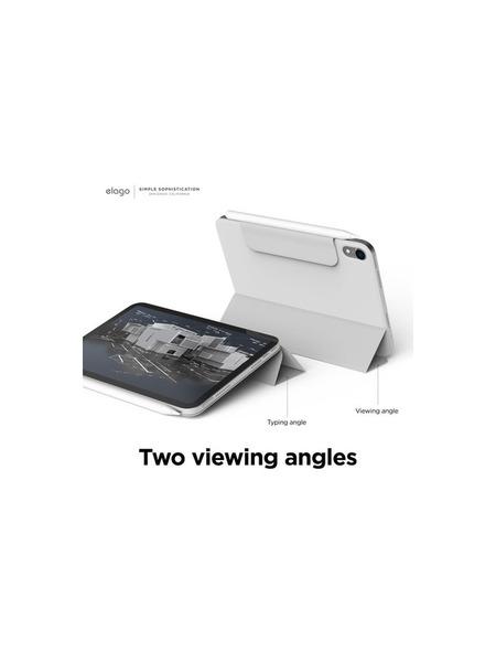 【iPad mini 6 (2021) 対応】レザー風ケース 詳細画像 ライトグレー 6