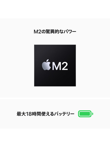 13インチMacBook Air: 8コアCPUと10コアGPUを搭載したApple M2チップ, 512GB SSD  詳細画像 スターライト 3