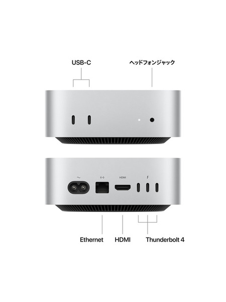 Mac mini: 10コアCPUと10コアGPUを搭載したApple M4チップ 詳細画像 - 2