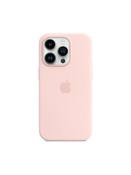 iPhone14Pro-SiliconeCase 詳細画像 チョークピンク 1