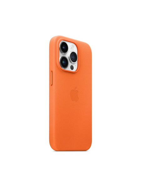 MagSafe対応iPhone 14 Proレザーケース 詳細画像 オレンジ 2