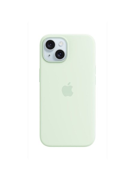 iPhone15-SiliconeCase 詳細画像 ソフトミント 1
