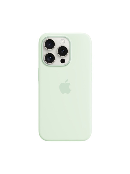 iPhone15Pro-SiliconeCase 詳細画像 ソフトミント 1