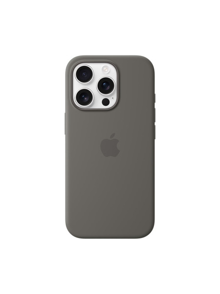 iPhone16Pro-SiliconeCase 詳細画像 ストーングレイ 1