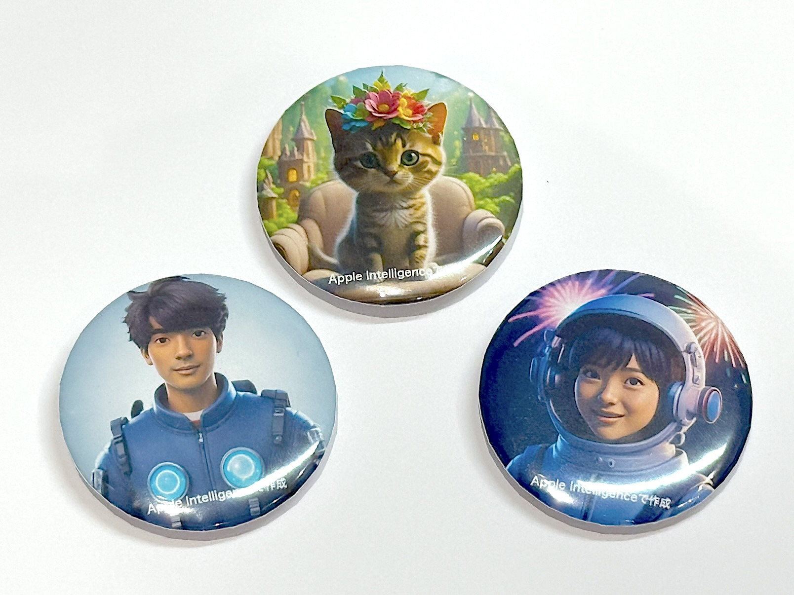 【3店舗限定！】Apple Intelligenceでオリジナルの缶バッジを作ろう！